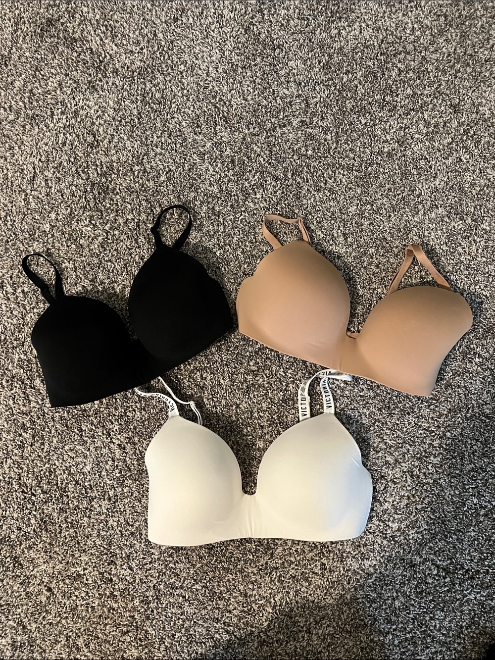 Set of 3 Victoria's Secret T shirt bras